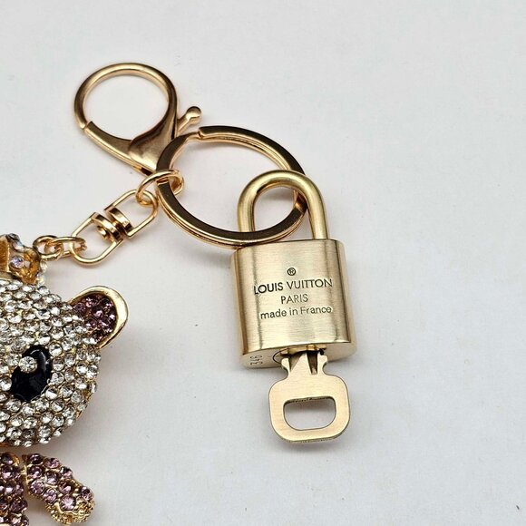 Authentic Louis Vuitton Lock & Key with unbranded Bagcharm, Keycharm, Keychain - Picture 5 of 7